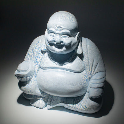 Sky Blue Laughing Buddha Lamp