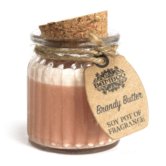 Brandy Butter Soy Wax Candle Pot Set