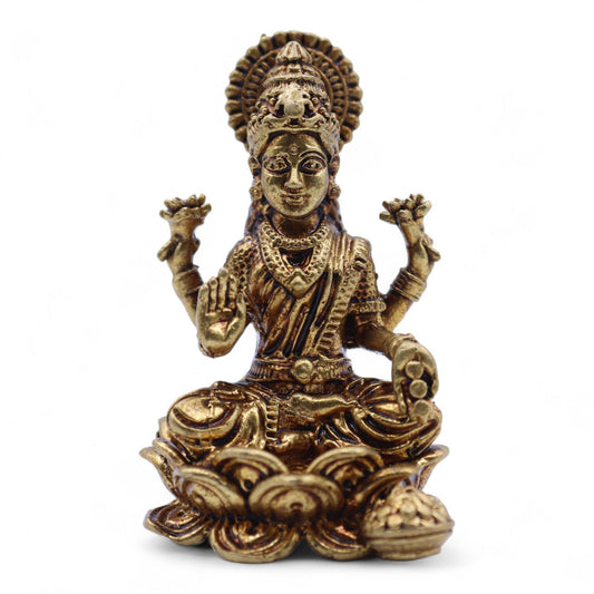 Brass Miniature Gods - Laxmi