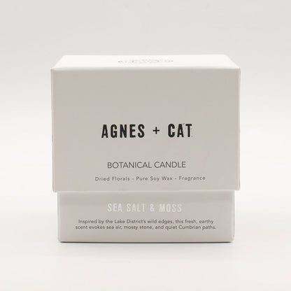 Agnes & Cat Botanical Soy Wax Candle - Seasalt & Moss
