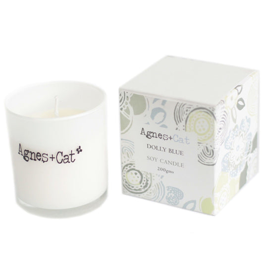 Agnes + Cat Votive Candle - Dolly Blue