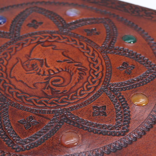 Luxury Tomb Journal Chakra Stones Dragon Mandala