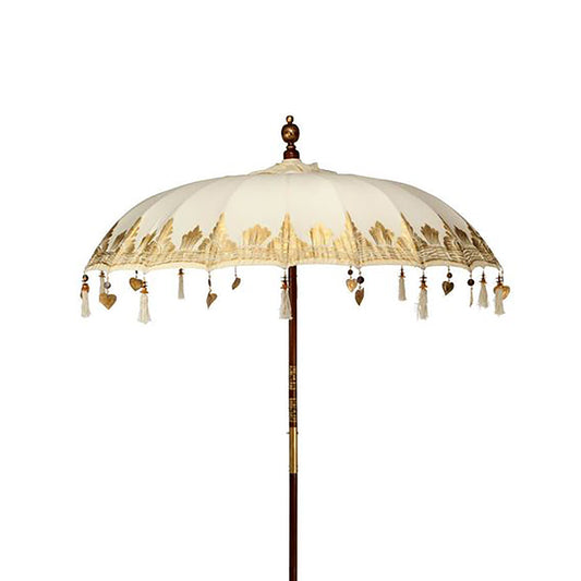 Bali Patio Parasol Garden Umbrella - Natural - 1.5m