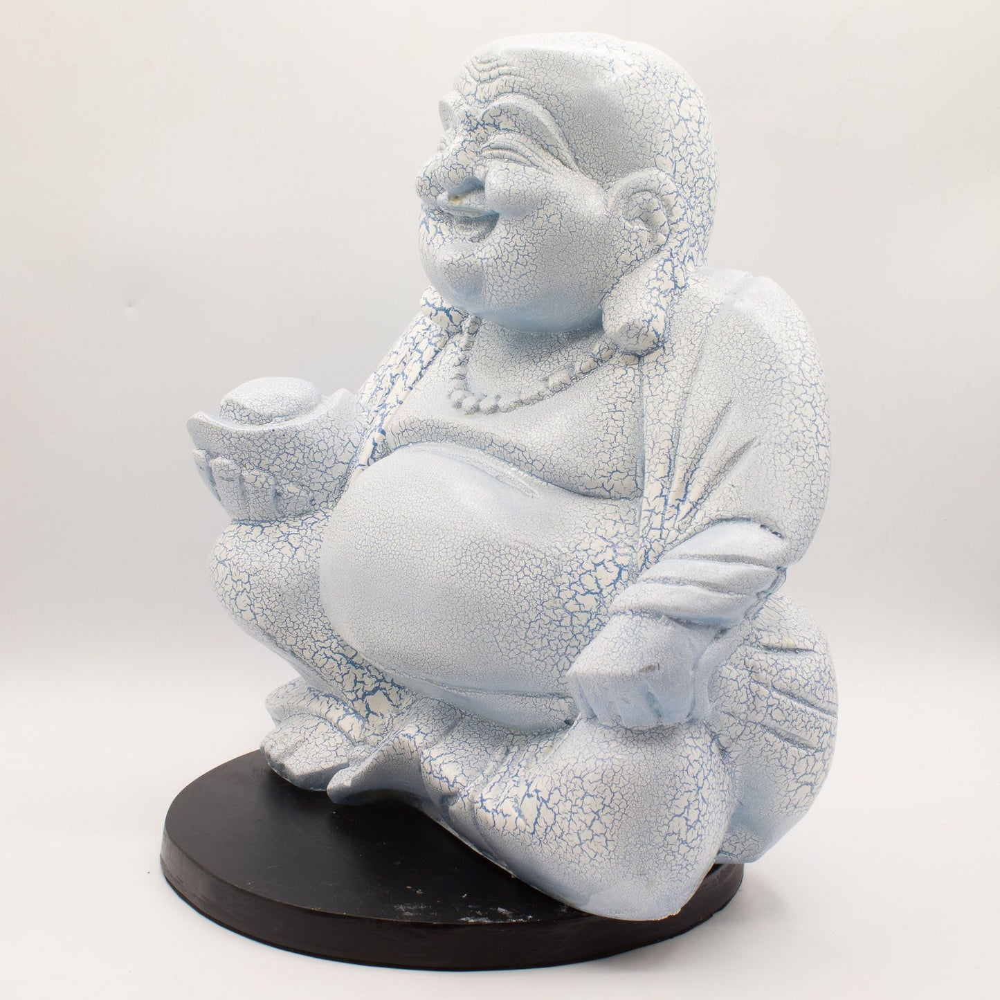 Sky Blue Laughing Buddha Lamp