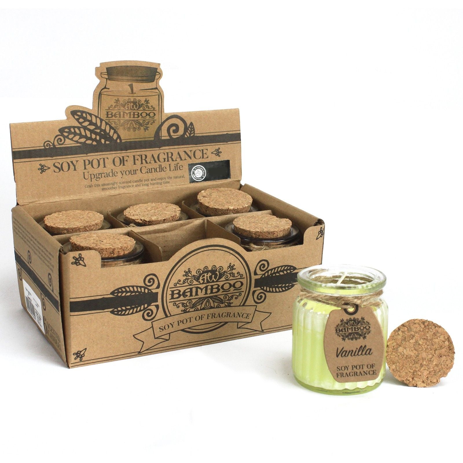 Vanilla Soy Wax Candle Pot Set