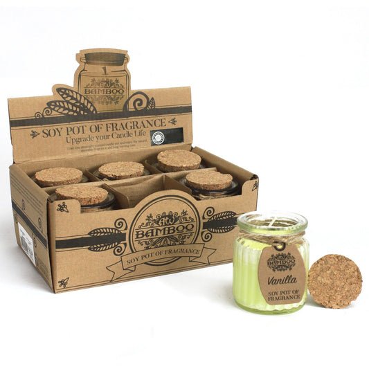 Vanilla Soy Wax Candle Pot Set