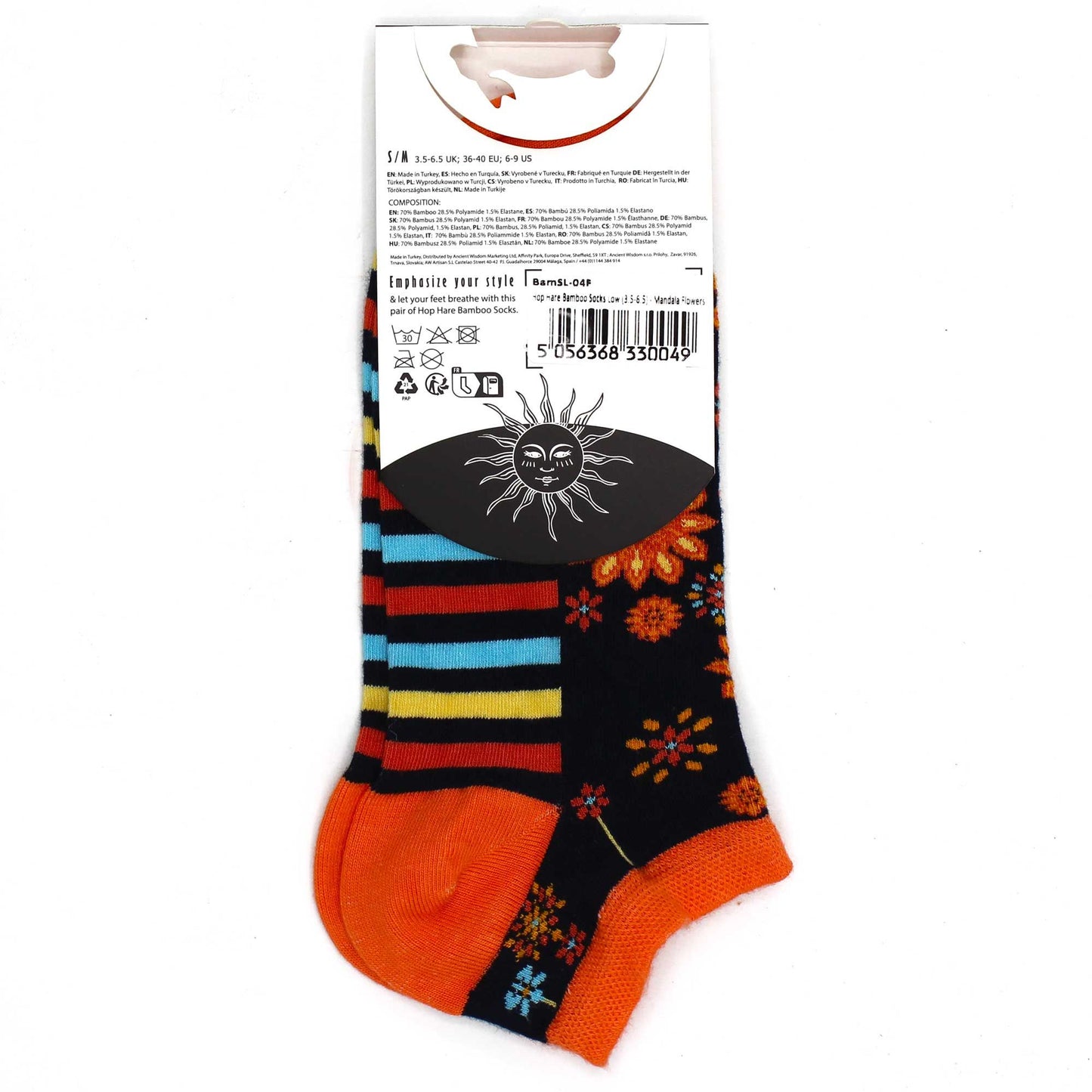 Hop Hare Bamboo Socks Low Mandala Flowers