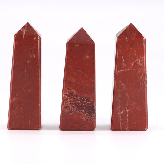 Gemstone Obelisk Points - Red Jasper
