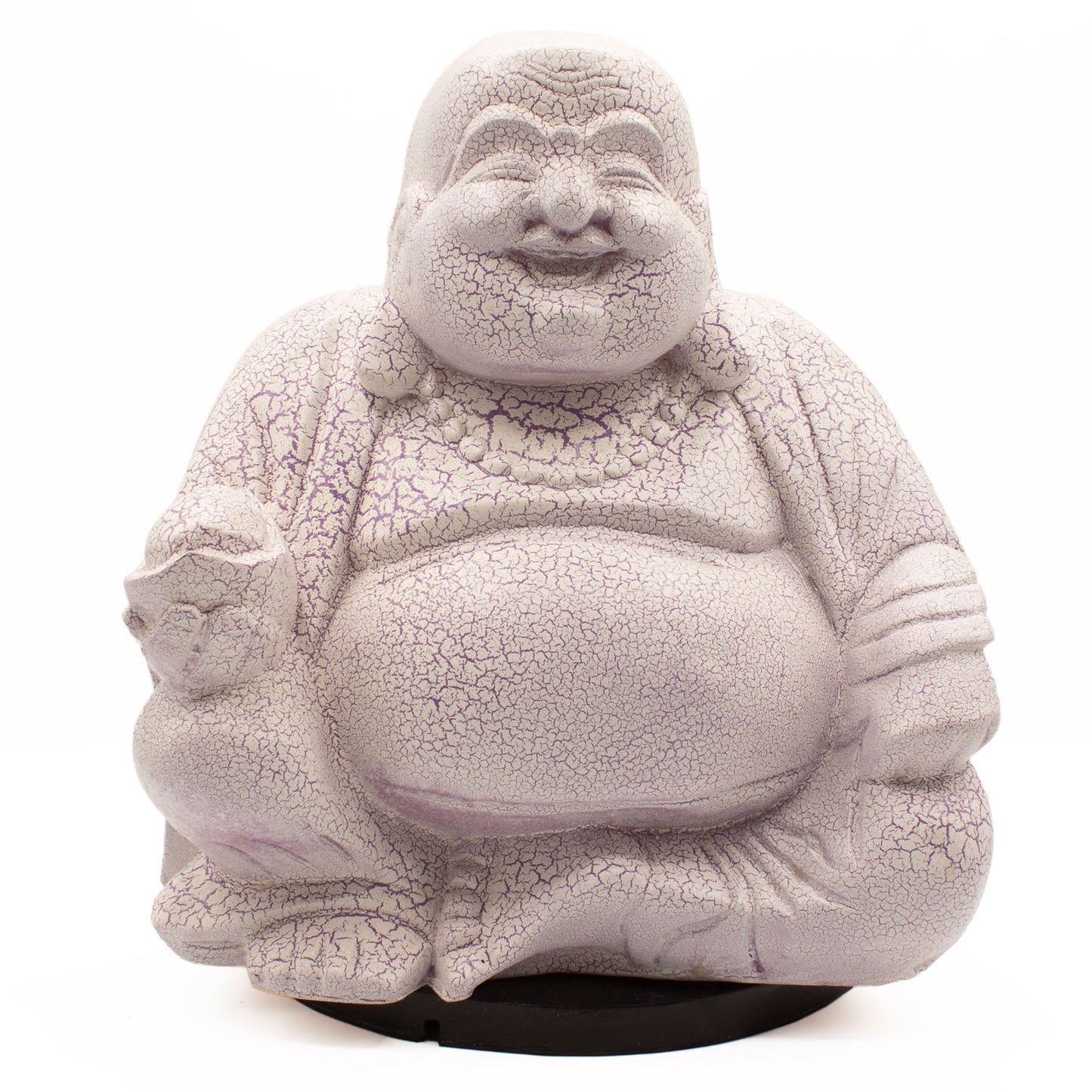 Lavender Laughing Buddha Lamp