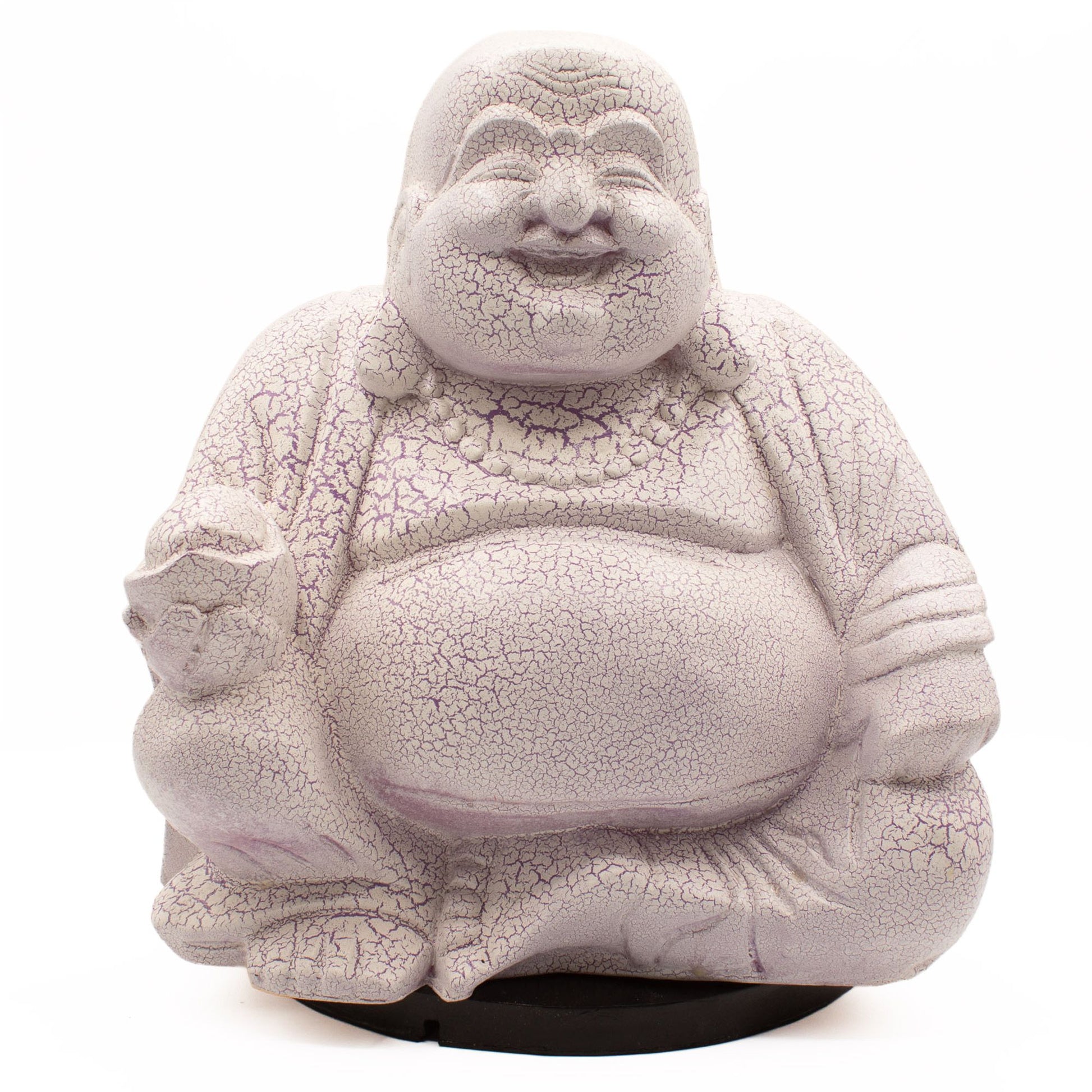 Lavender Laughing Buddha Lamp
