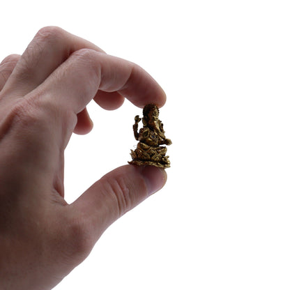 Brass Miniature Gods - Ganesha