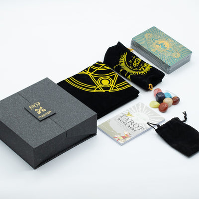 Gold & Turquoise Foil Tarot Card -  Gift Set