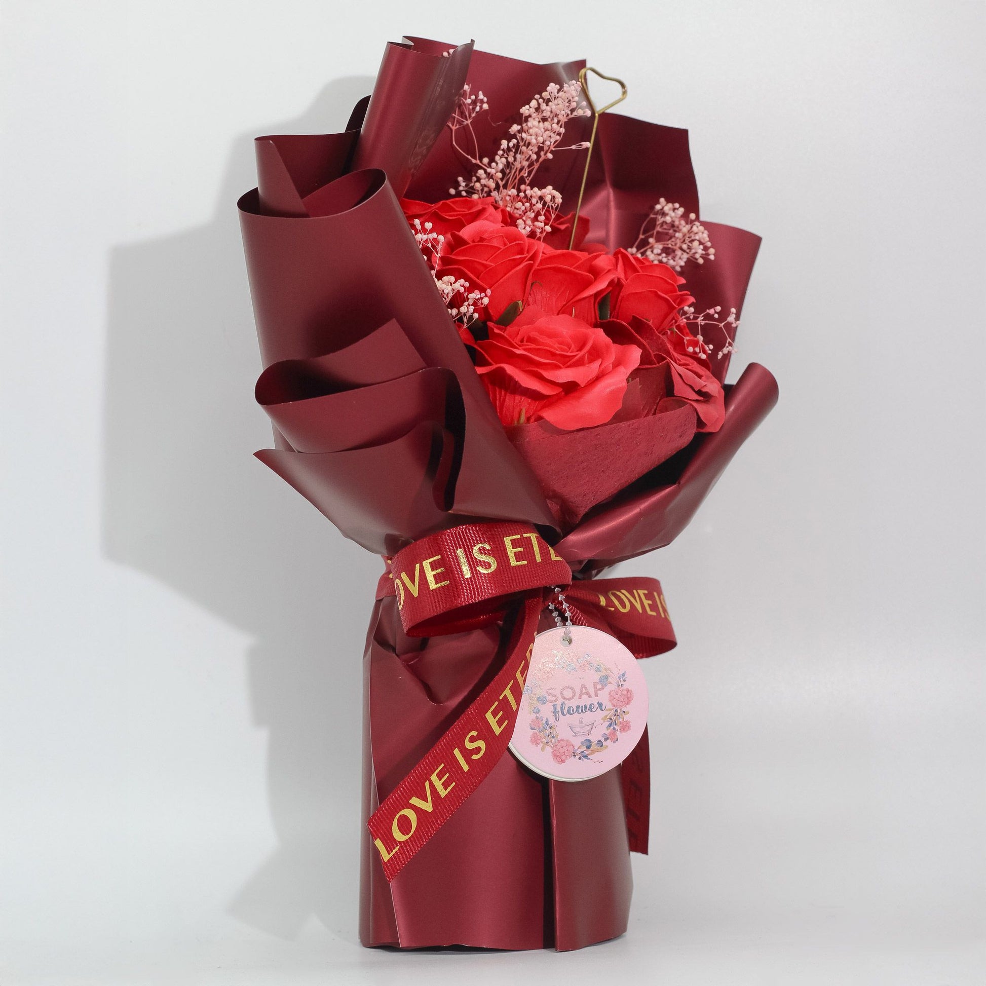 Large Red Roses Bouquet - Love is Eternal - Gift Card