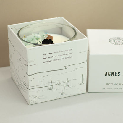 Agnes & Cat Botanical Soy Wax Candle - Seasalt & Moss