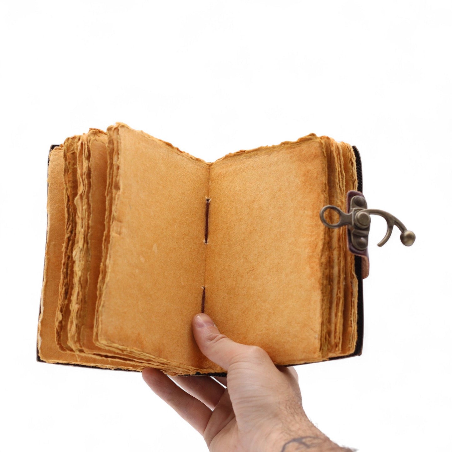 Fat Deckled Leather Notebook – The Book of Untold Stories