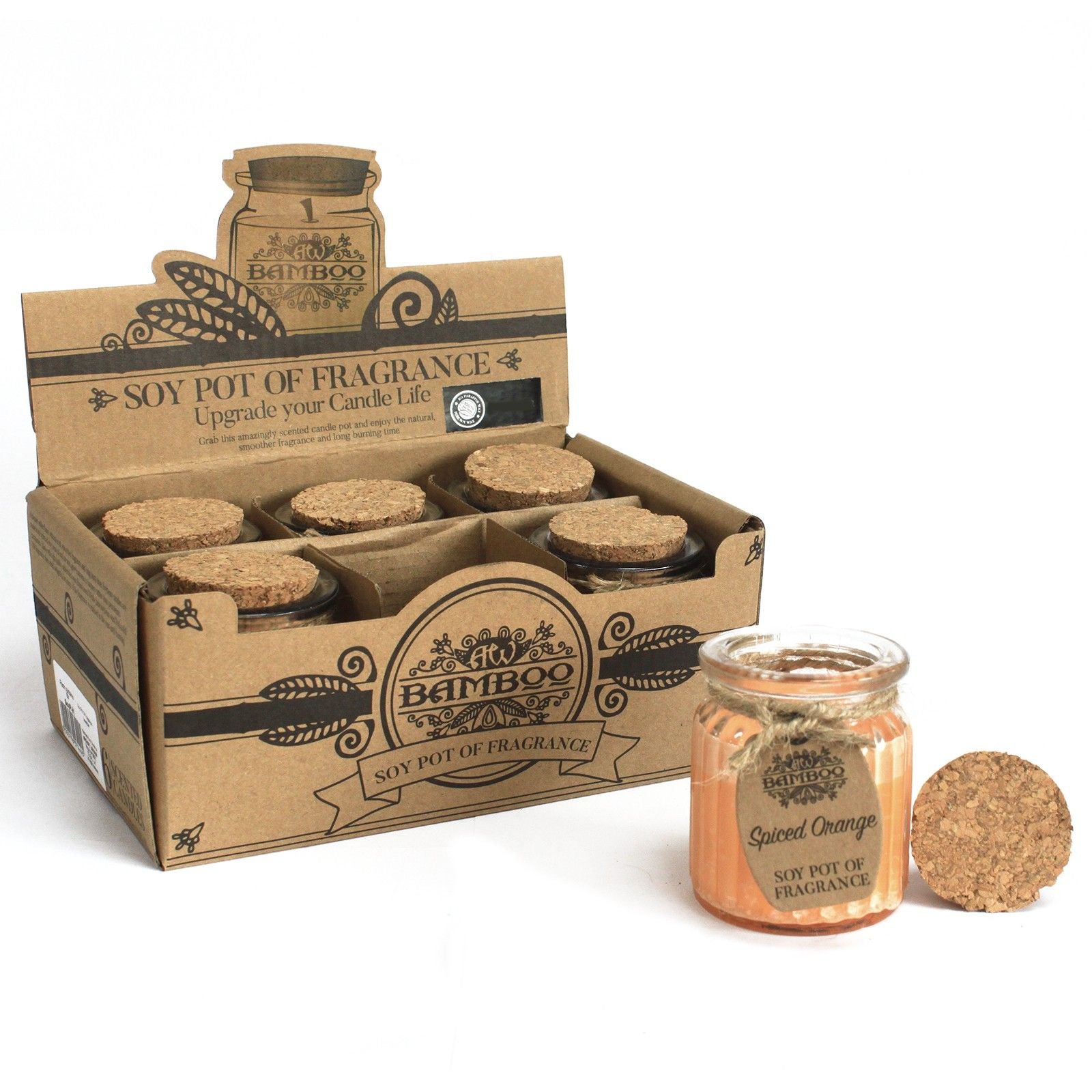 Spiced Orange Soy Wax Candle Pot Set