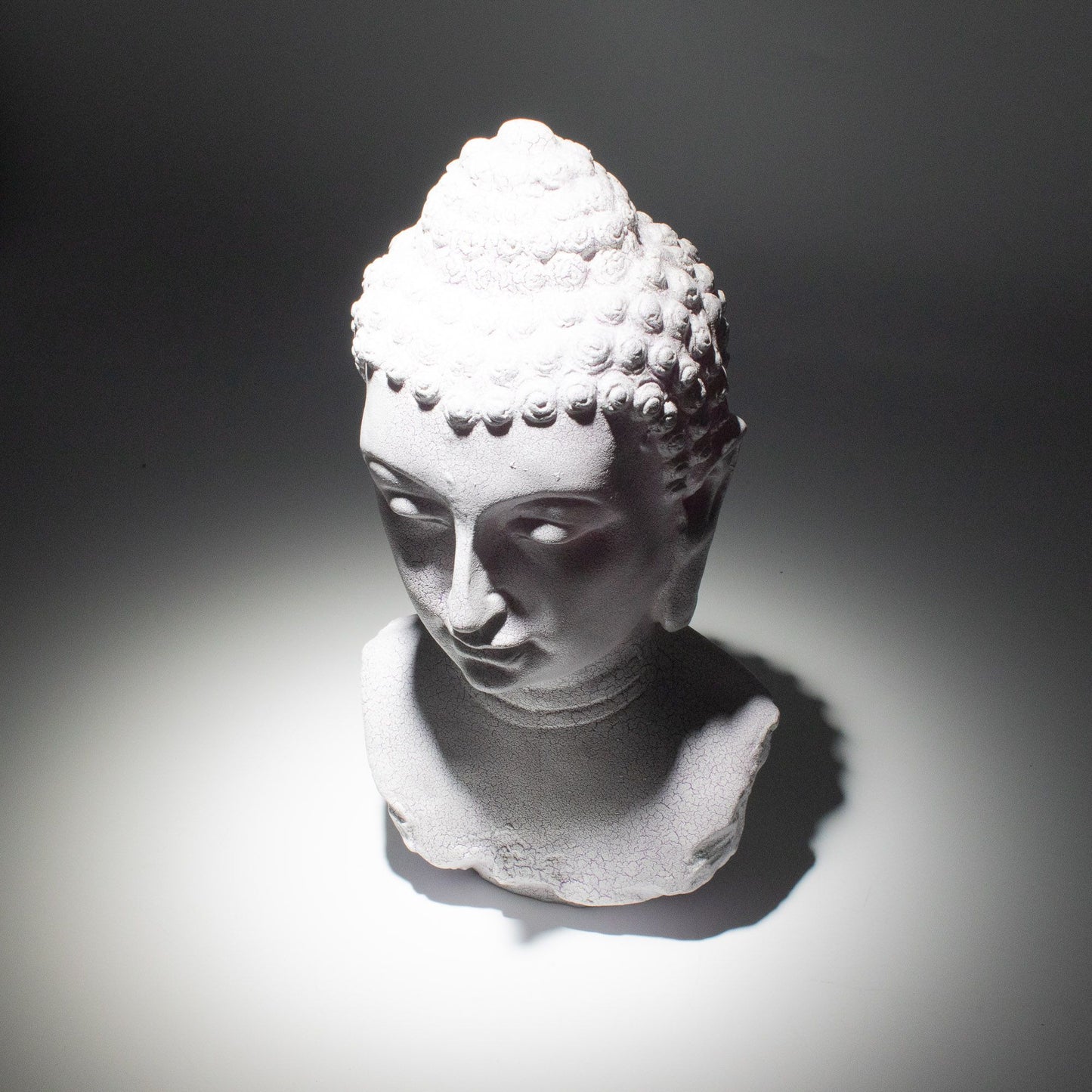 Lavender Buddha Bust Lamp
