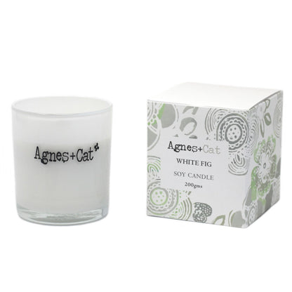 Agnes + Cat Votive Candle - White Fig