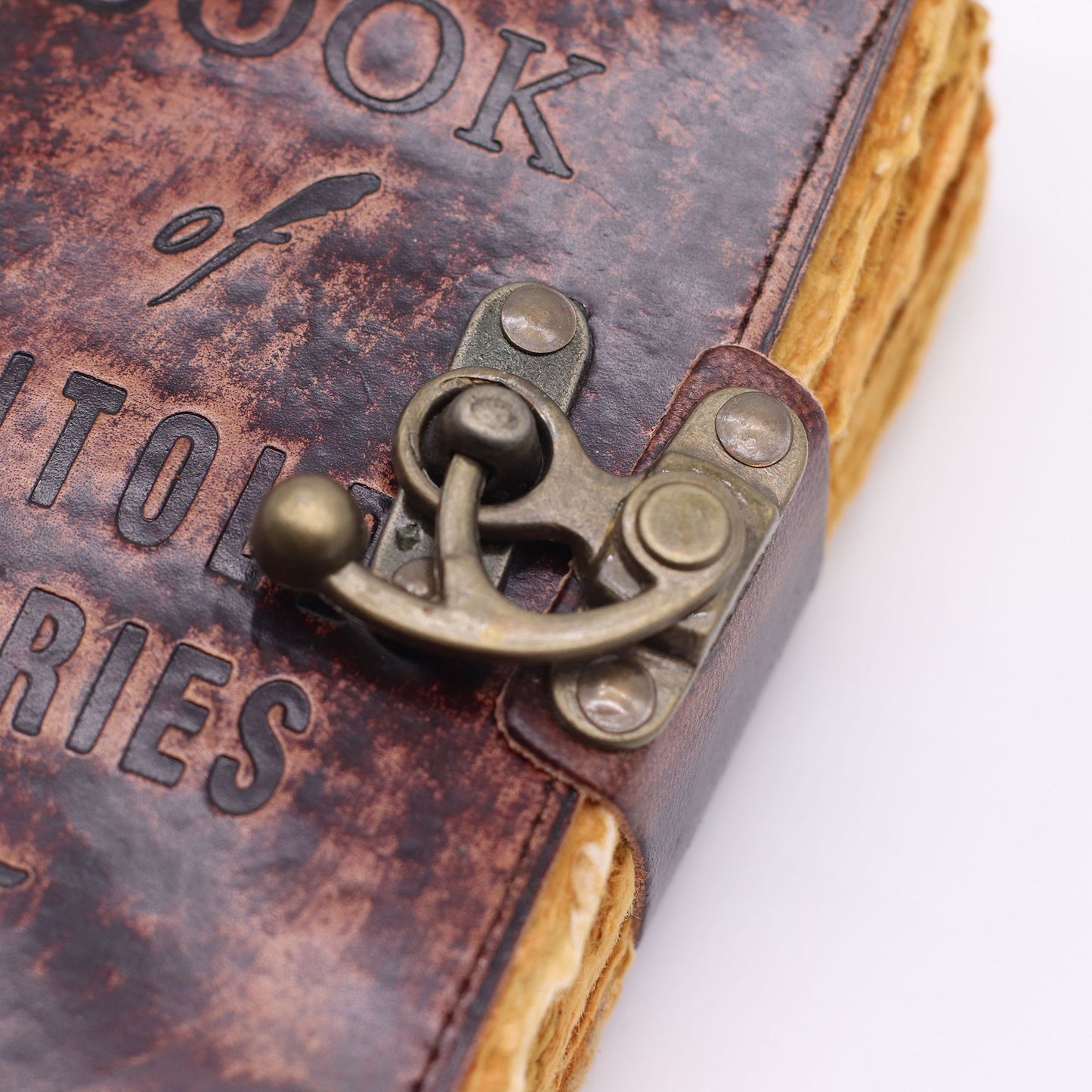 Fat Deckled Leather Notebook – The Book of Untold Stories