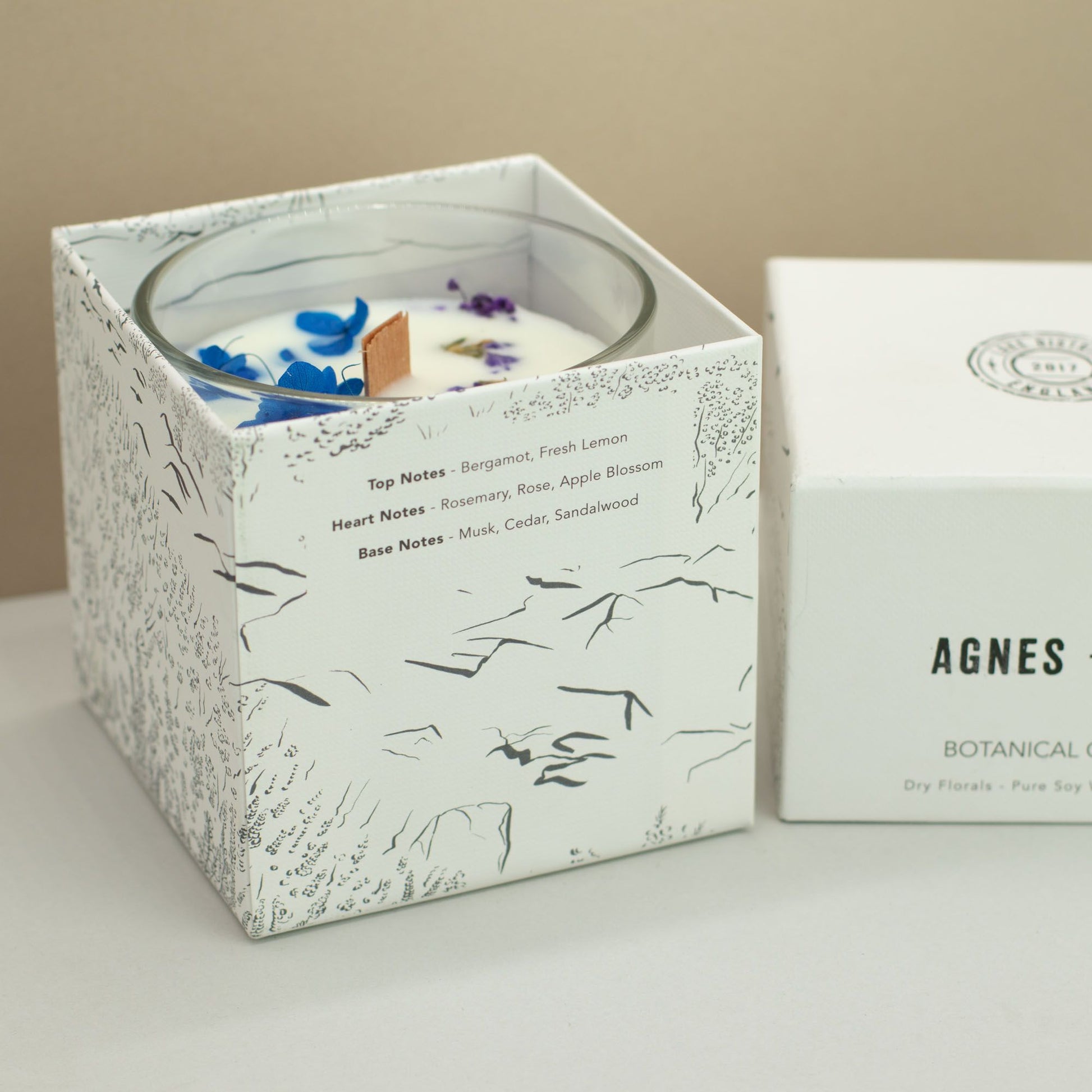 Agnes & Cat Botanical Soy Wax Candle - Moorland