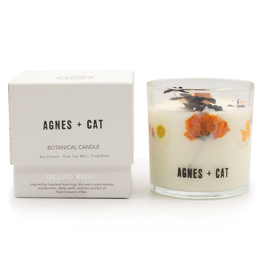 Agnes & Cat Botanical Soy Wax Candle - Lakeland Mocha