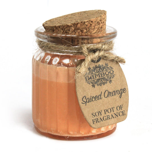 Spiced Orange Soy Wax Candle Pot Set