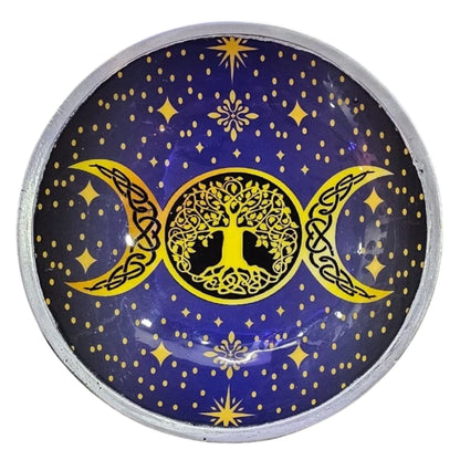 Purple Triple Moon Altar Dish