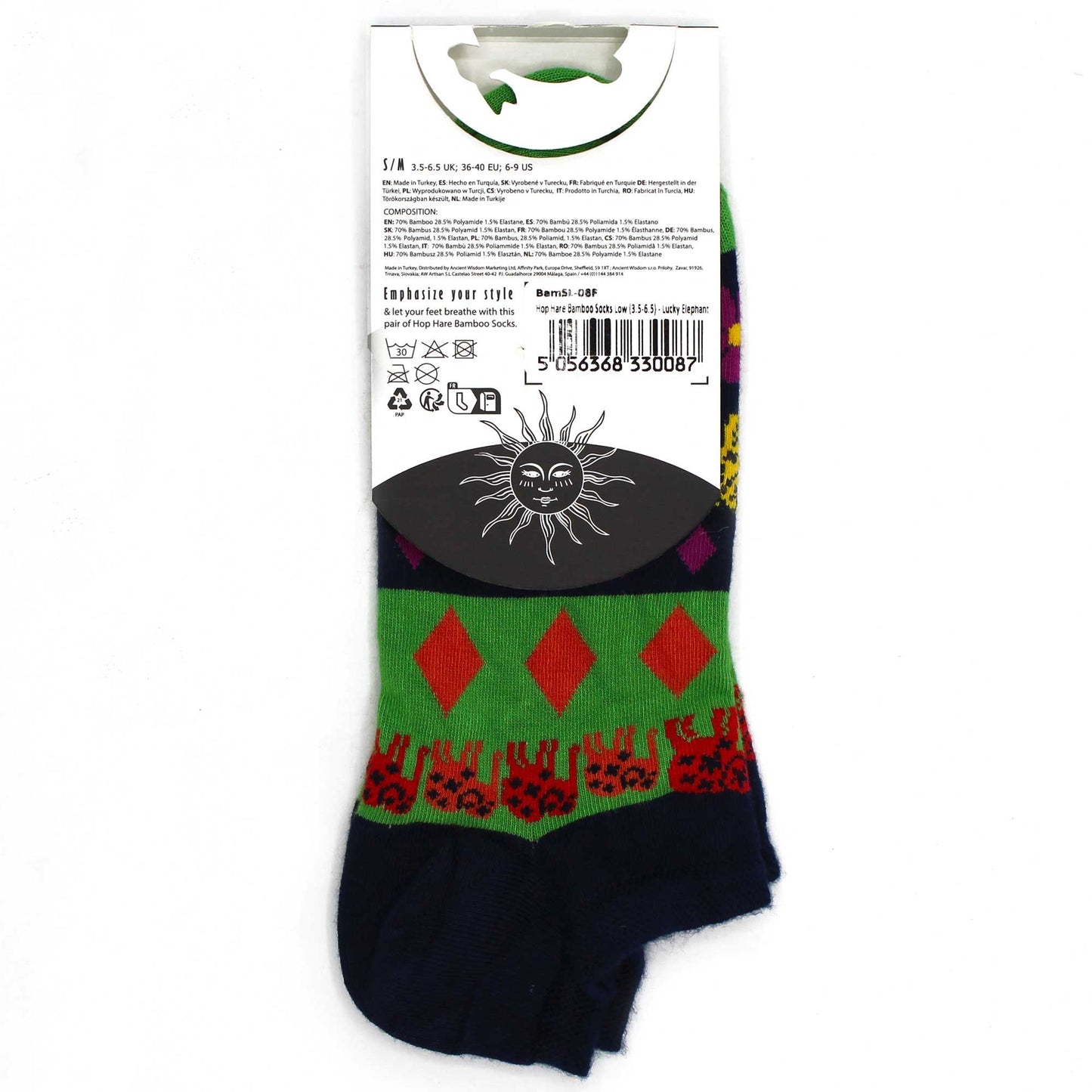 Hop Hare Bamboo Socks Low Lucky Elephant