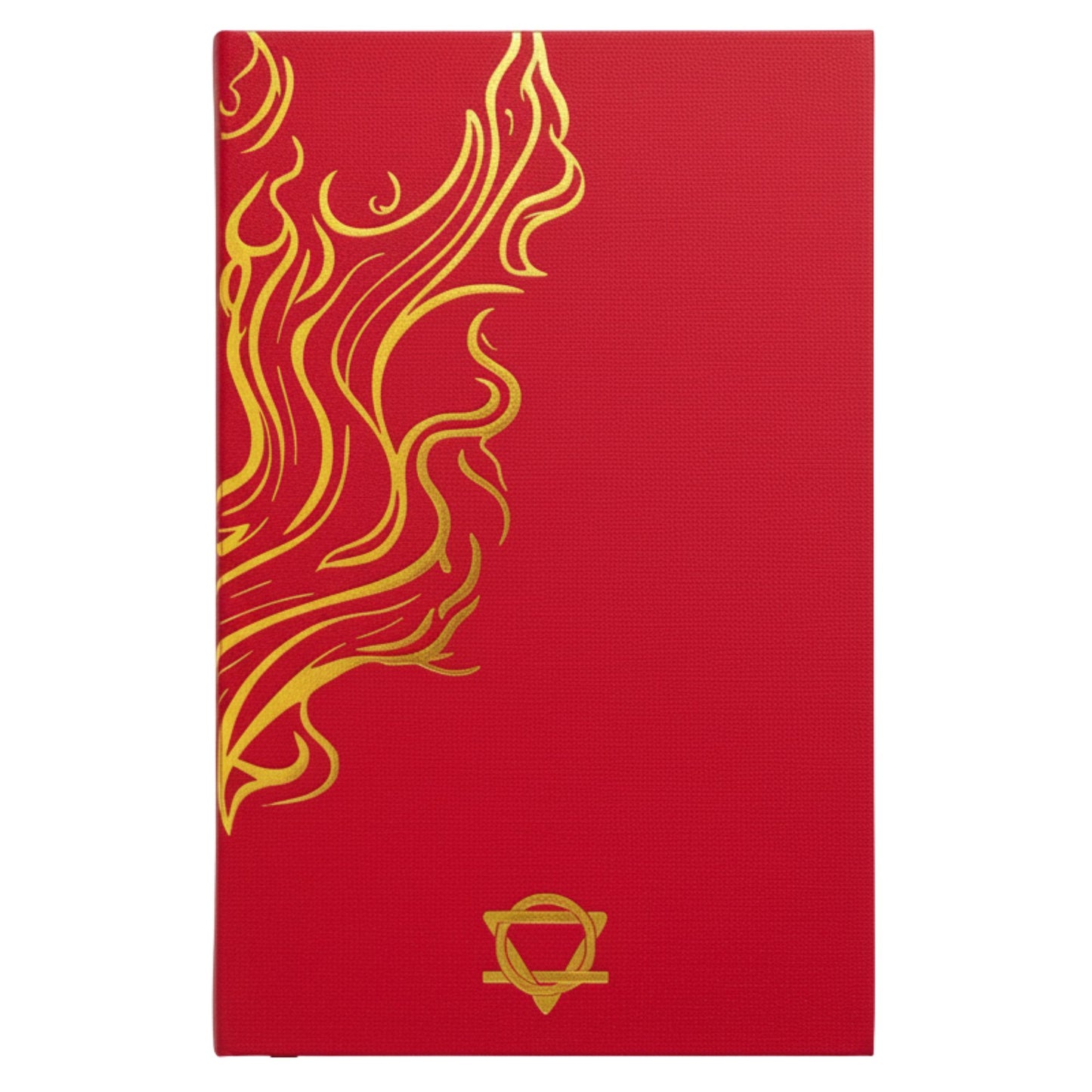 Wellness Journal - Red - Golden Mandala and Lotus