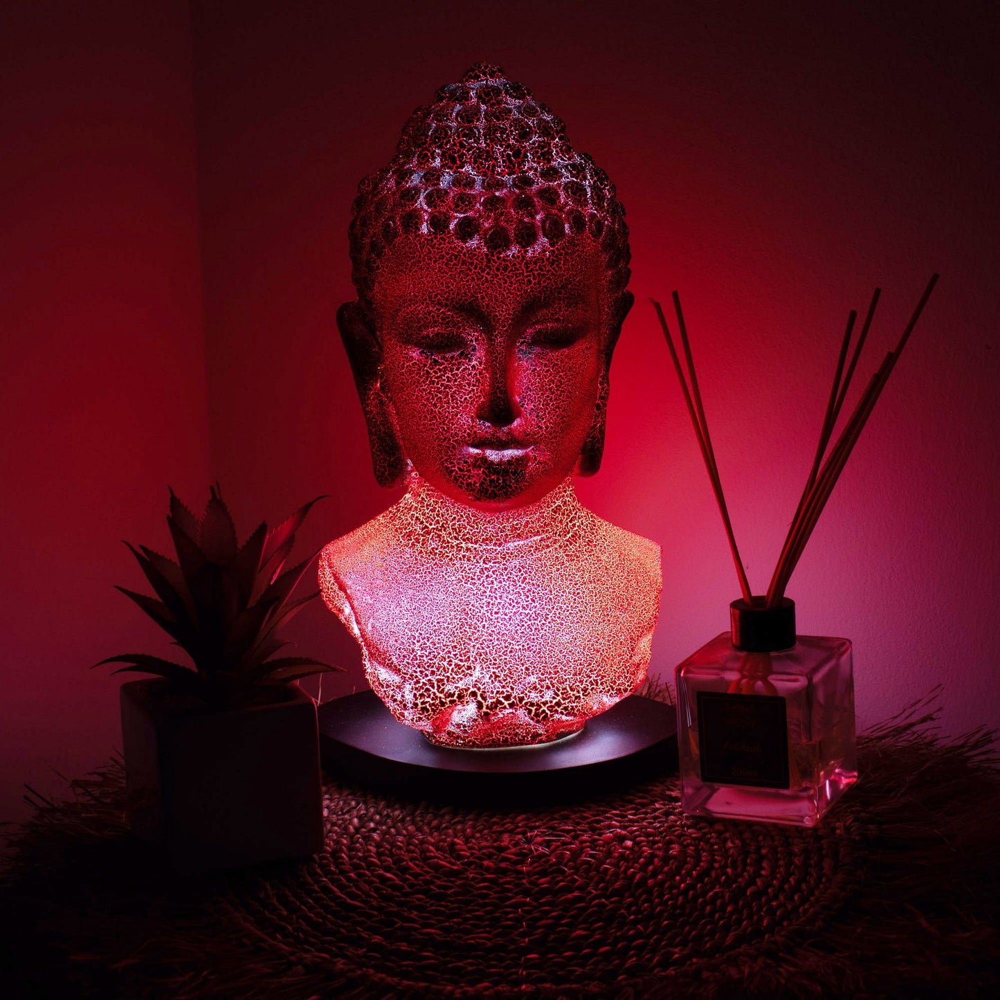 Molten Lava Buddha Bust LampMolten Lava Buddha Bust Lamp