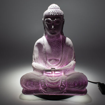 Lavender Meditation Buddha Lamp