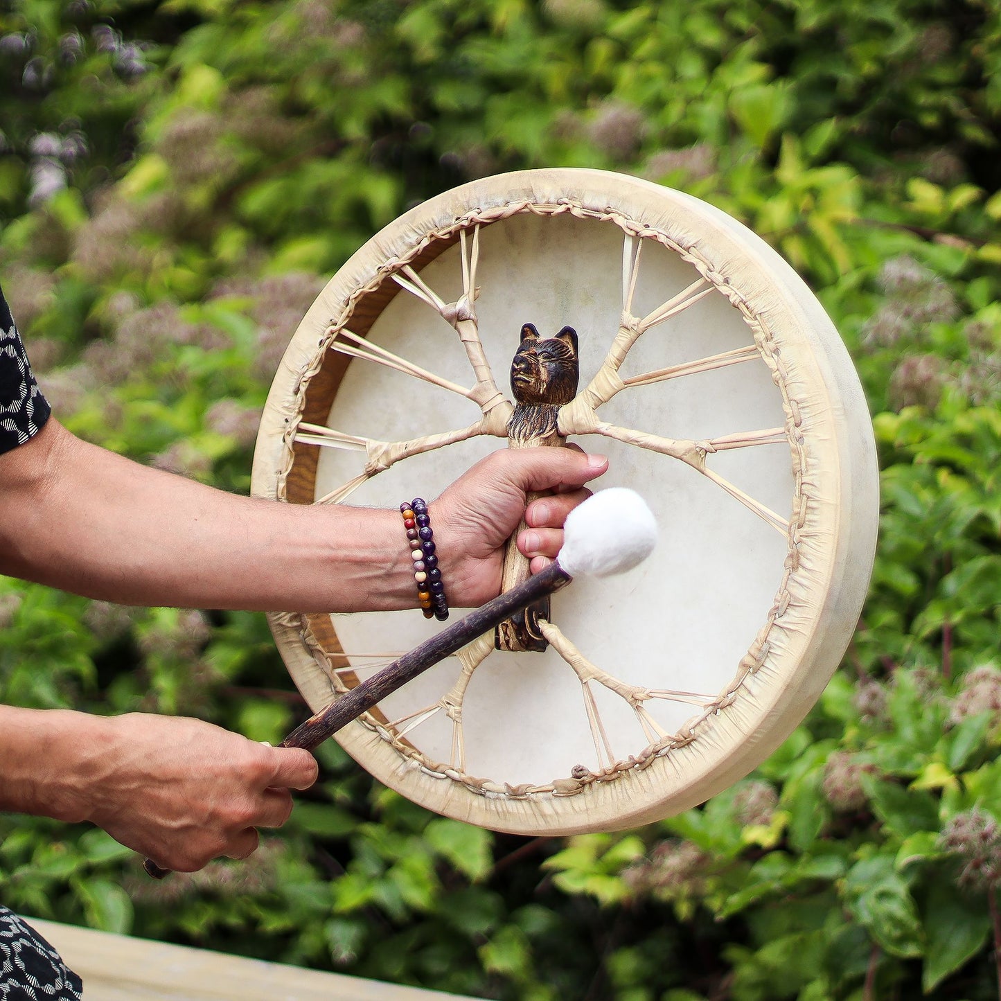 Spirit of the Bear - Shaman Drum & Stick- Tunable