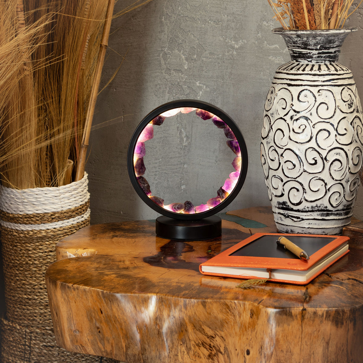 Gemstone Halo Lamp – Zen Spirit Amethyst