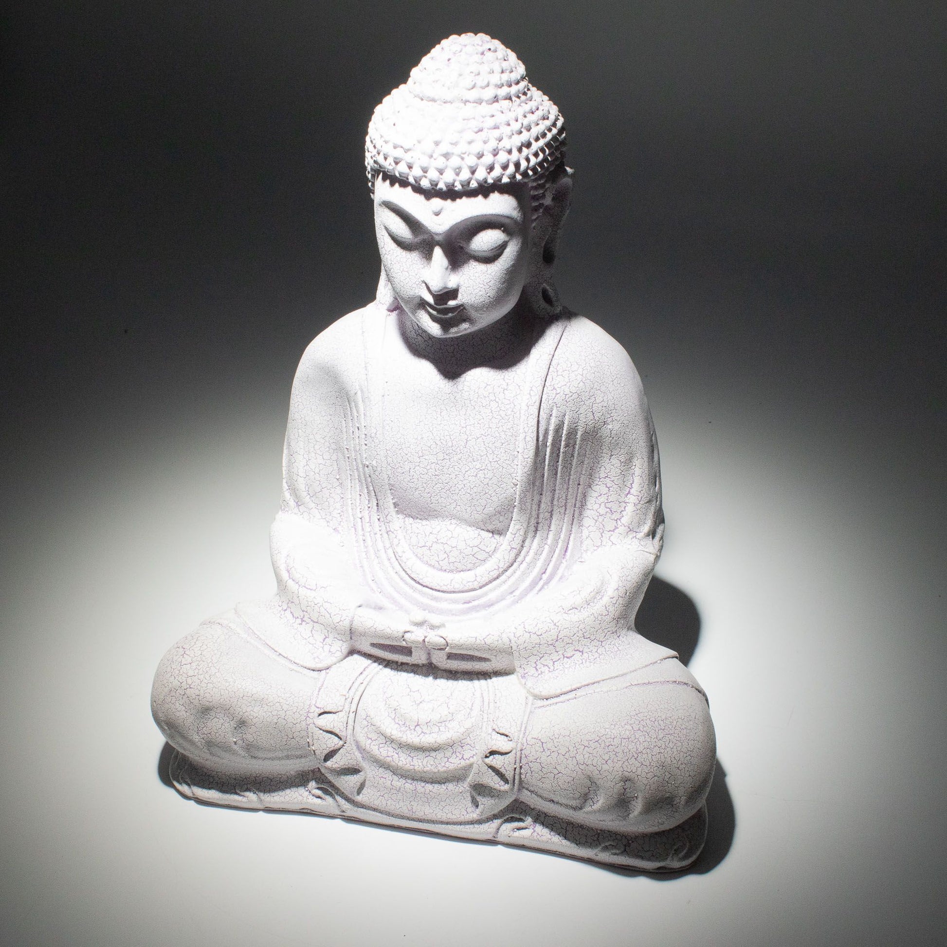 Lavender Meditation Buddha Lamp