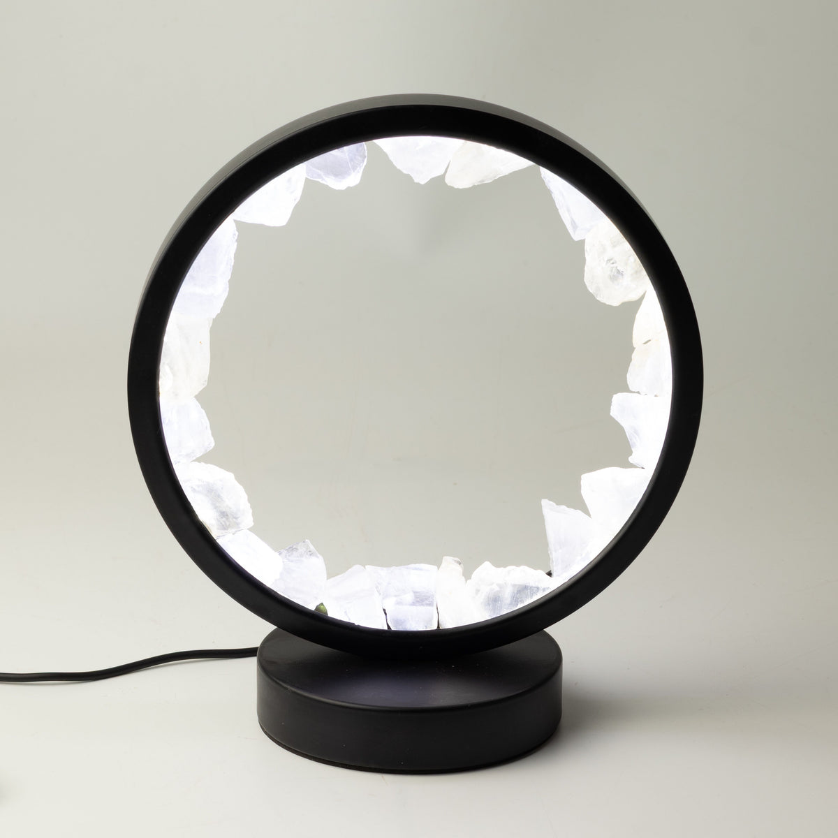Gemstone Halo Lamp - Zen Mind - Clear Quartz