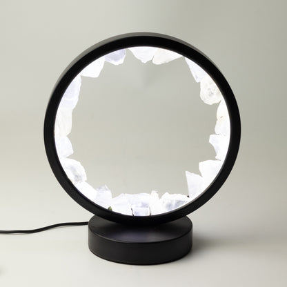 Gemstone Halo Lamp - Zen Mind - Clear Quartz