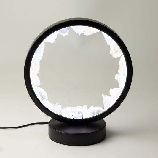 Gemstone Halo Lamp - Zen Mind - Clear Quartz