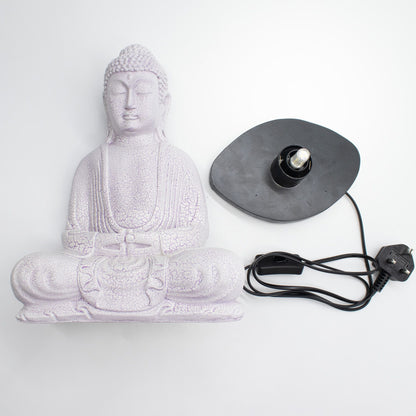 Lavender Meditation Buddha Lamp