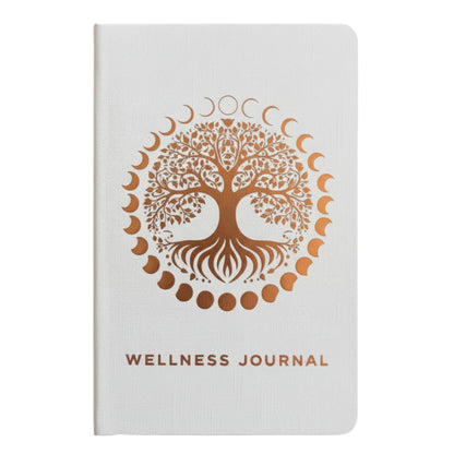 Wellness Journal - White - Rose Gold Tree of Life