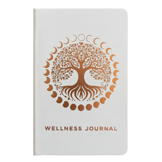 Wellness Journal - White - Rose Gold Tree of Life