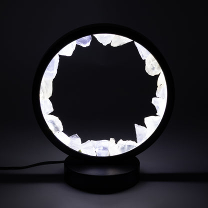Gemstone Halo Lamp - Zen Mind - Clear Quartz