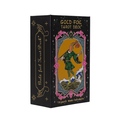 Gold Foil Tarot Card Set with Booklet