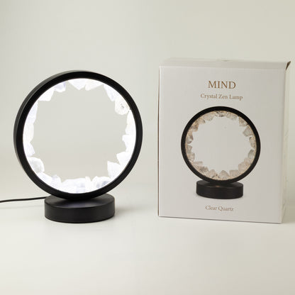 Gemstone Halo Lamp - Zen Mind - Clear Quartz