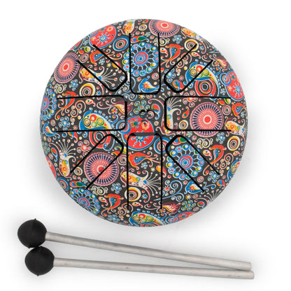 Small Hapi Drum Multi Coloured