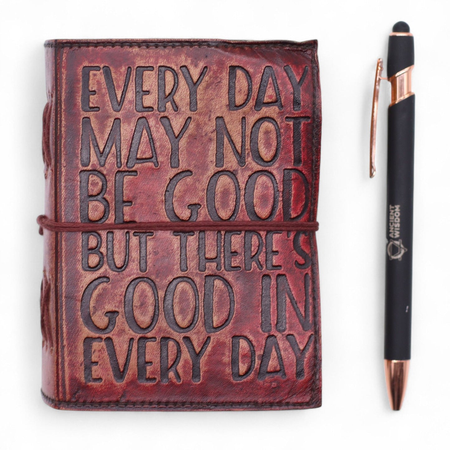 Fat Deckled Edge Leather Notebook – Every Day May Not Be Good