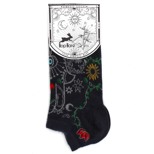Hop Hare Bamboo Socks Low Hamsa
