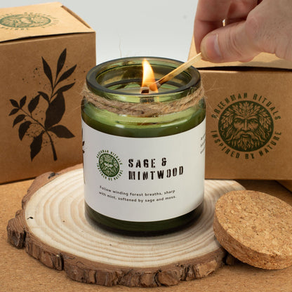 Greenman Woodwick Soy Candle - Twilight Vine