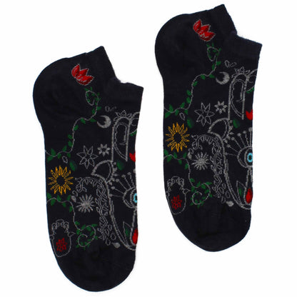 Hop Hare Bamboo Socks Low Hamsa