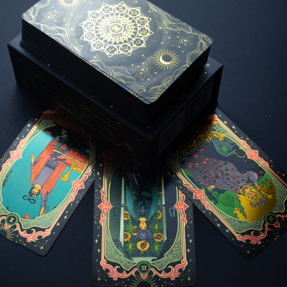 Gold Foil Tarot Card Set with Booklet