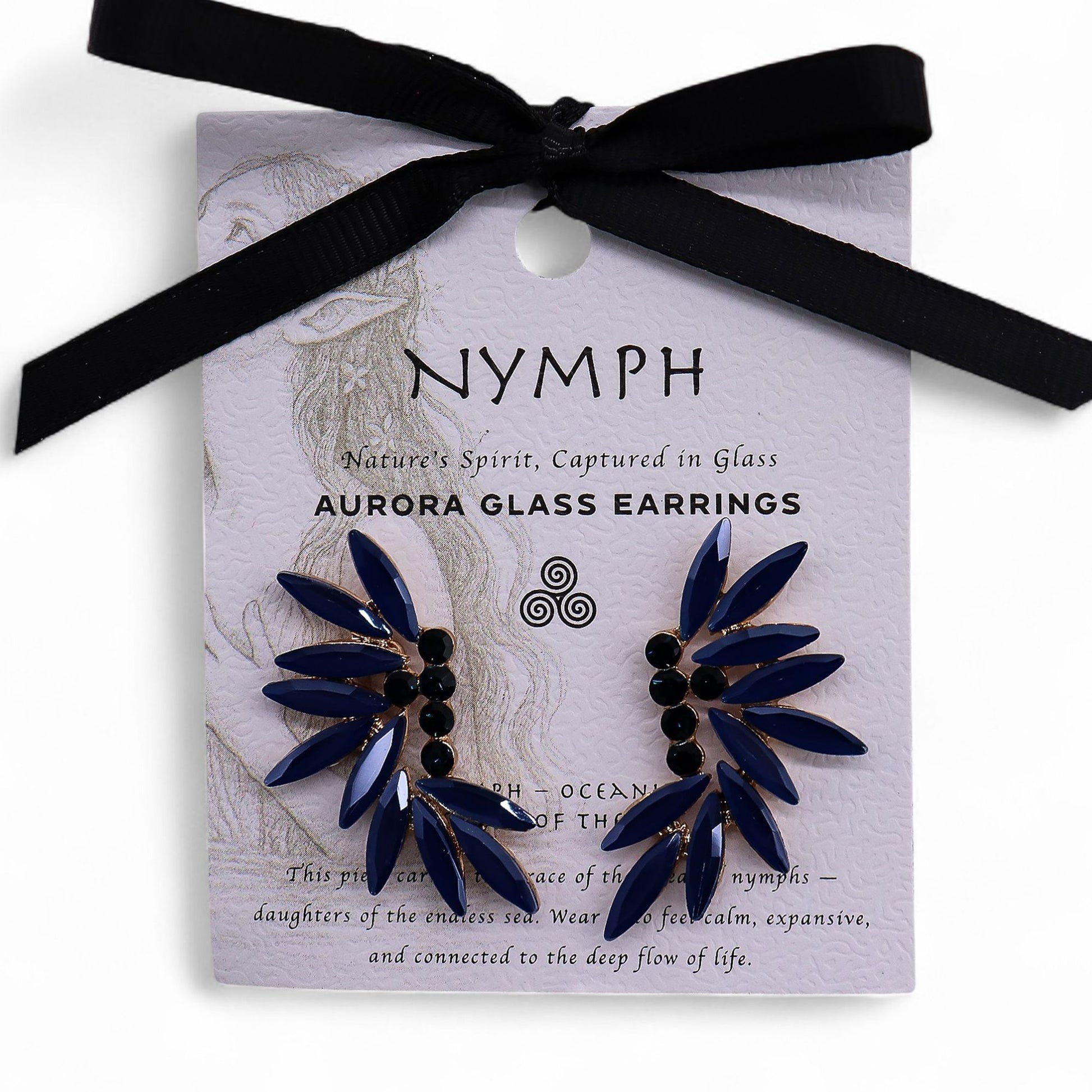 Royal Blue - Vintage Glass - Faries - Earrings